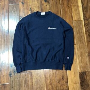 CHAMPION REVERSE WEAVE CREW NECK CREWNECK SWEATSHIRT NAVY SZ M